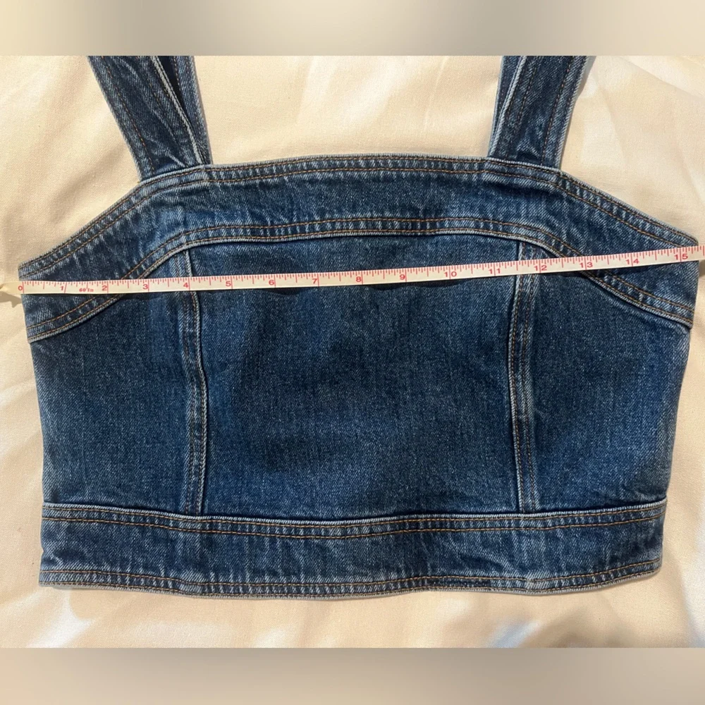Sézane Hermance Top - blue denim top - Picture 7 of 10